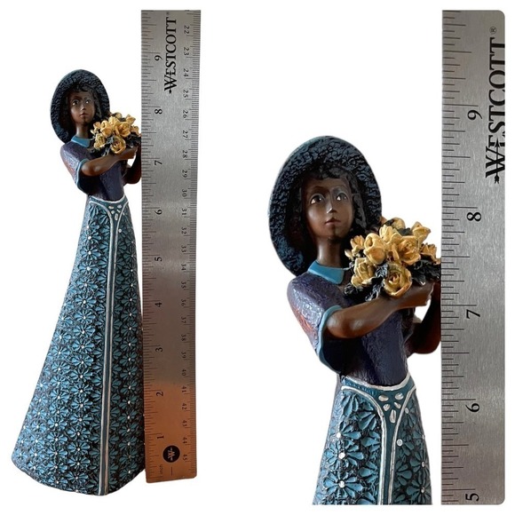 Vintage Enesco 1997 Mahogany Princess The Wish Figurine - Picture 6 of 9